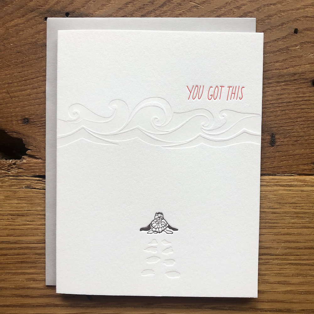you/'re the best \u2013 Letterpress Just Because Card \u2013\u00a0Encouragement Card \u2013 Best Friend Card