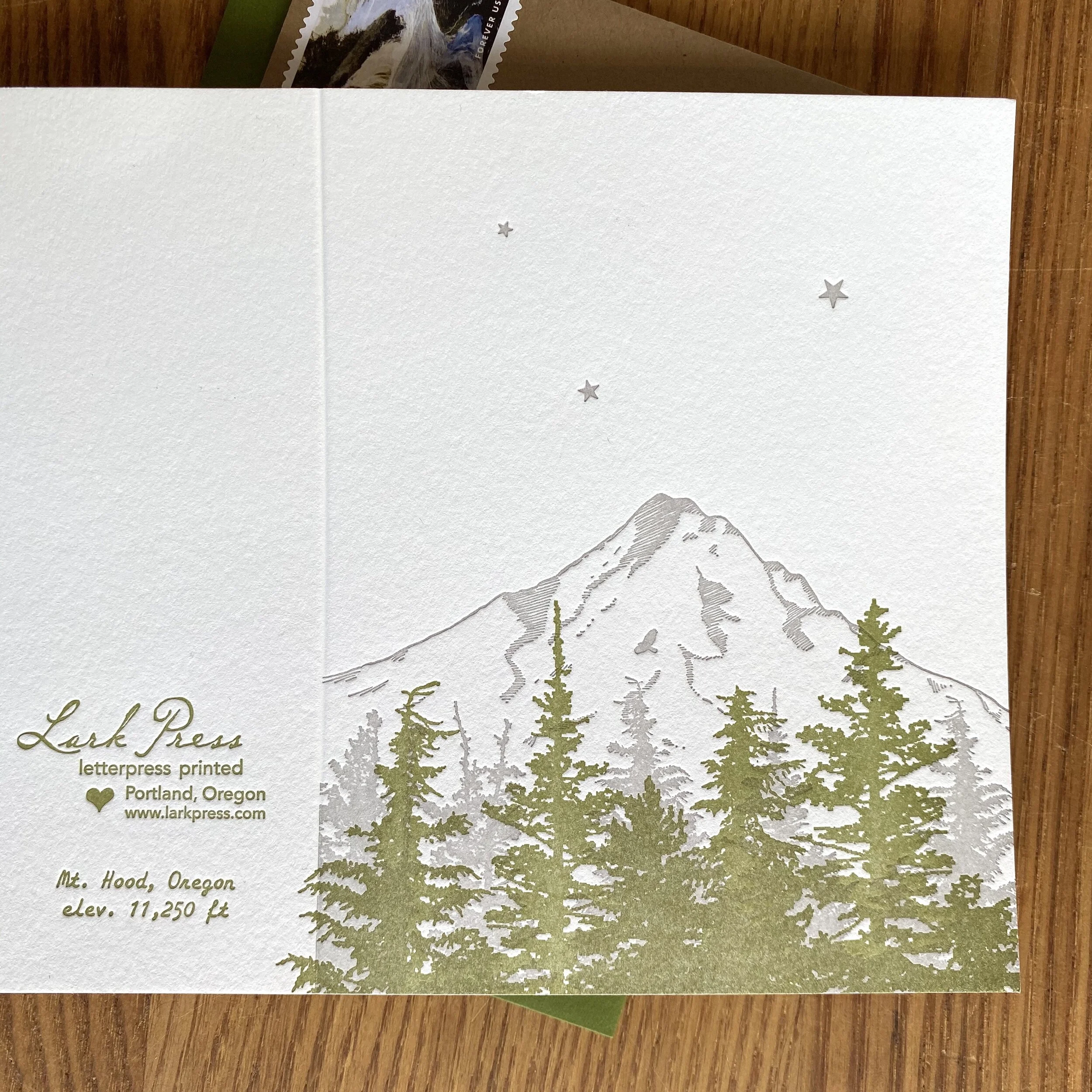 portland lark press oregon letterpress mt. hood card store