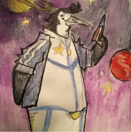WeDraw #SpacePenguinAdventures