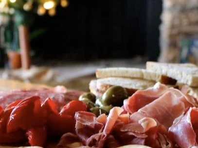 antipasti, crespelle, budino Friday18Dec