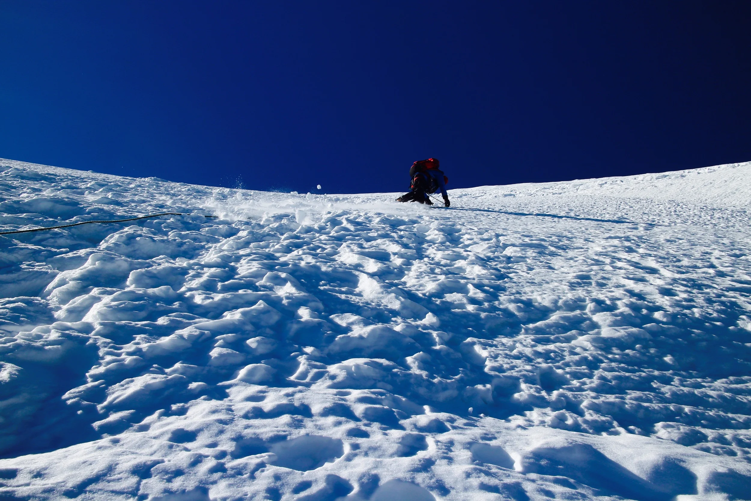 Massif du Mont-Blanc - French Alps/Every so often, life presents a great moment of decision, an intersection at which a man must decide to stop or go; a mountaineer lives for these moments.