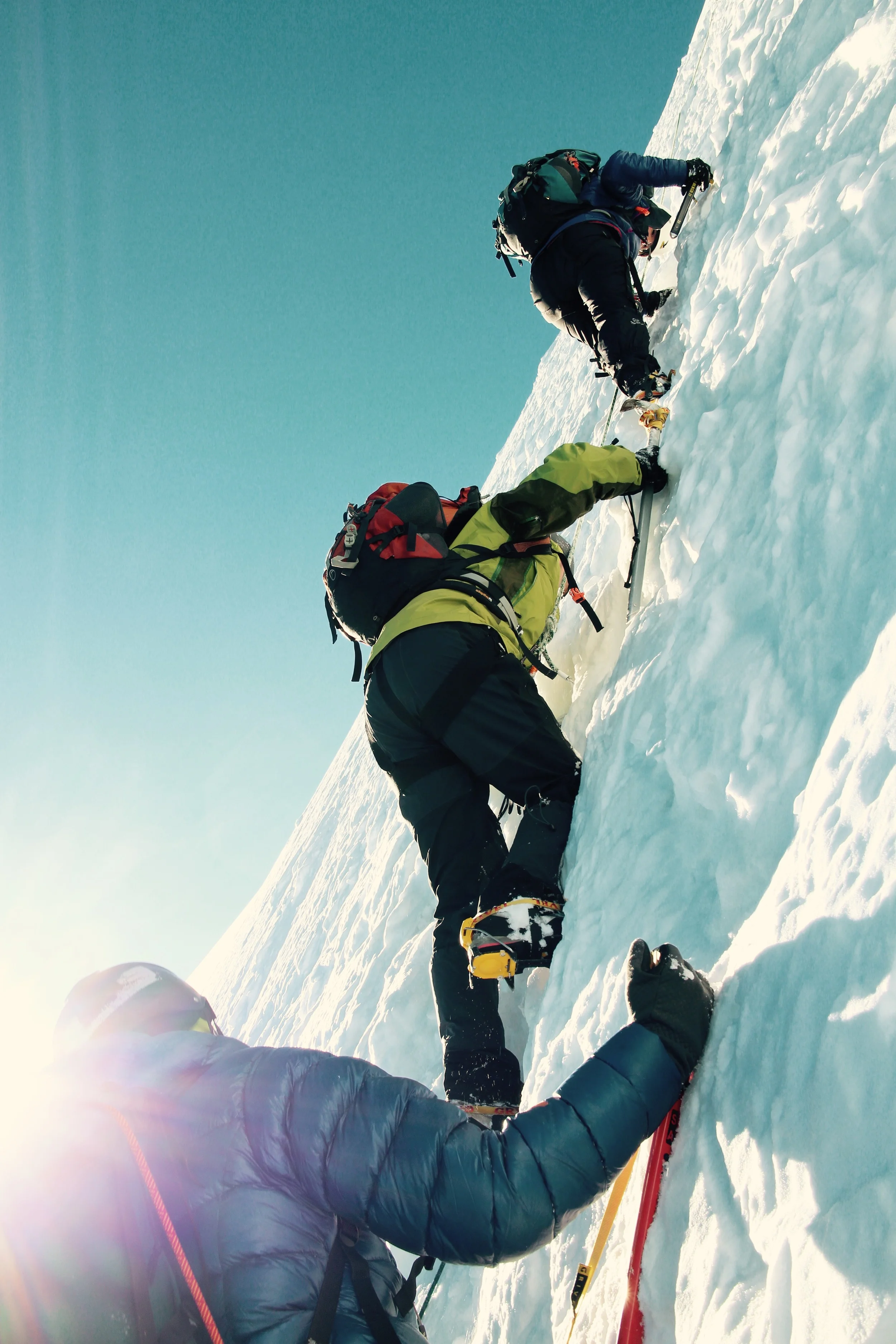  Massif du Mont-Blanc - French Alps/They looked spooked and very uncertain about what they were getting into.