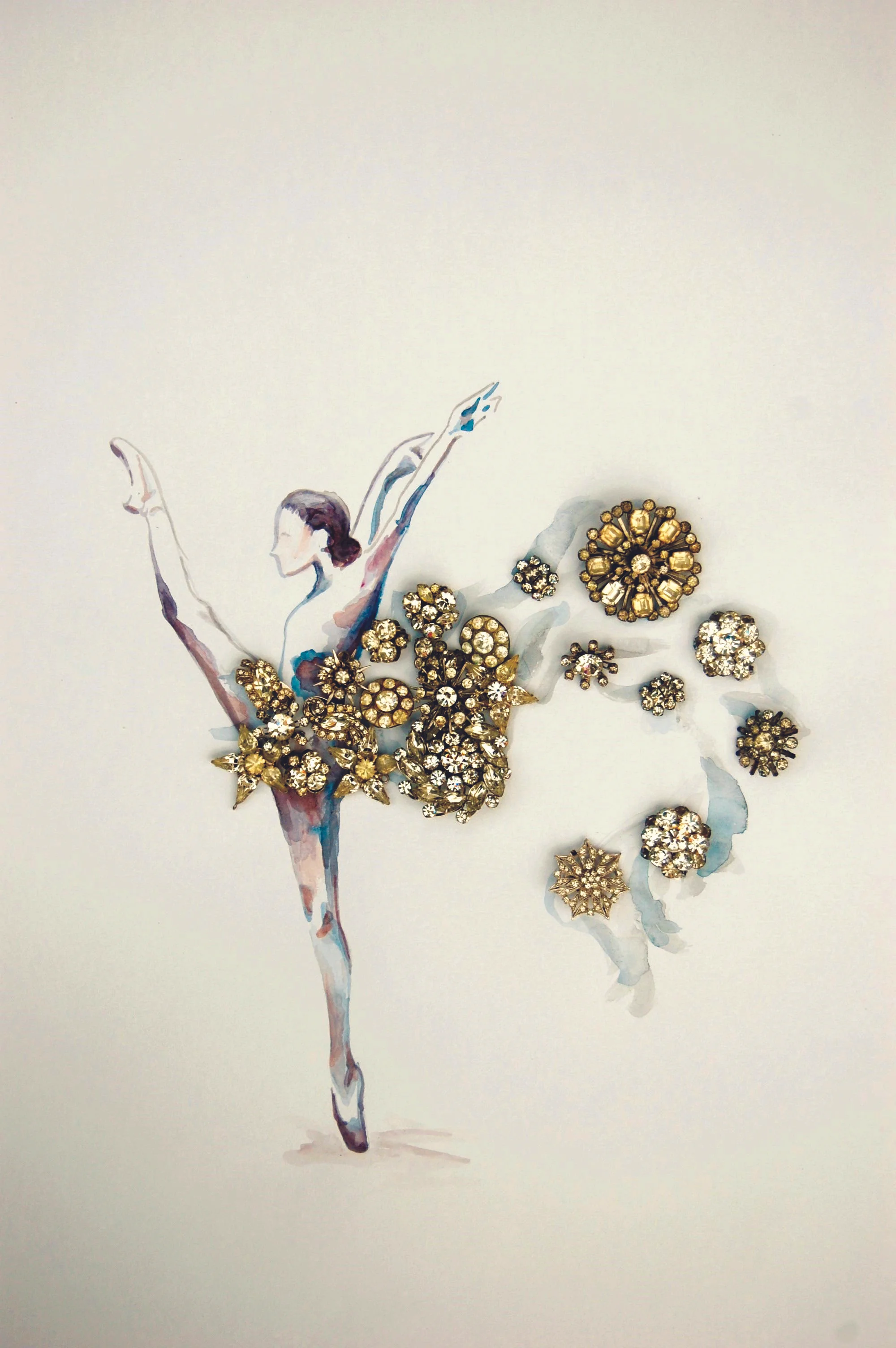 One creation in the Ballet Des Moines artist-in-residence series by artist Christine Hilbert