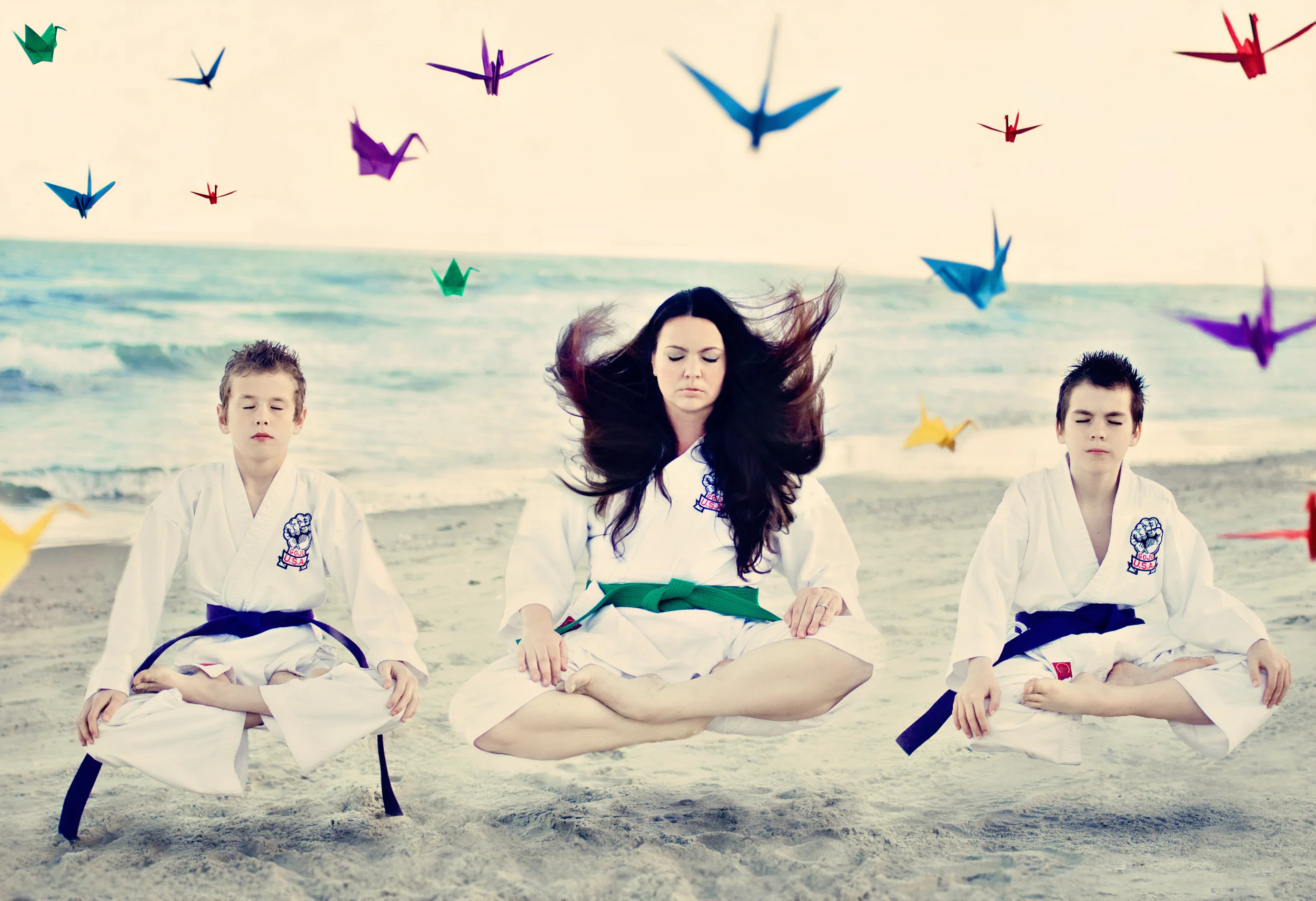 karate styled conceptual photo shoot