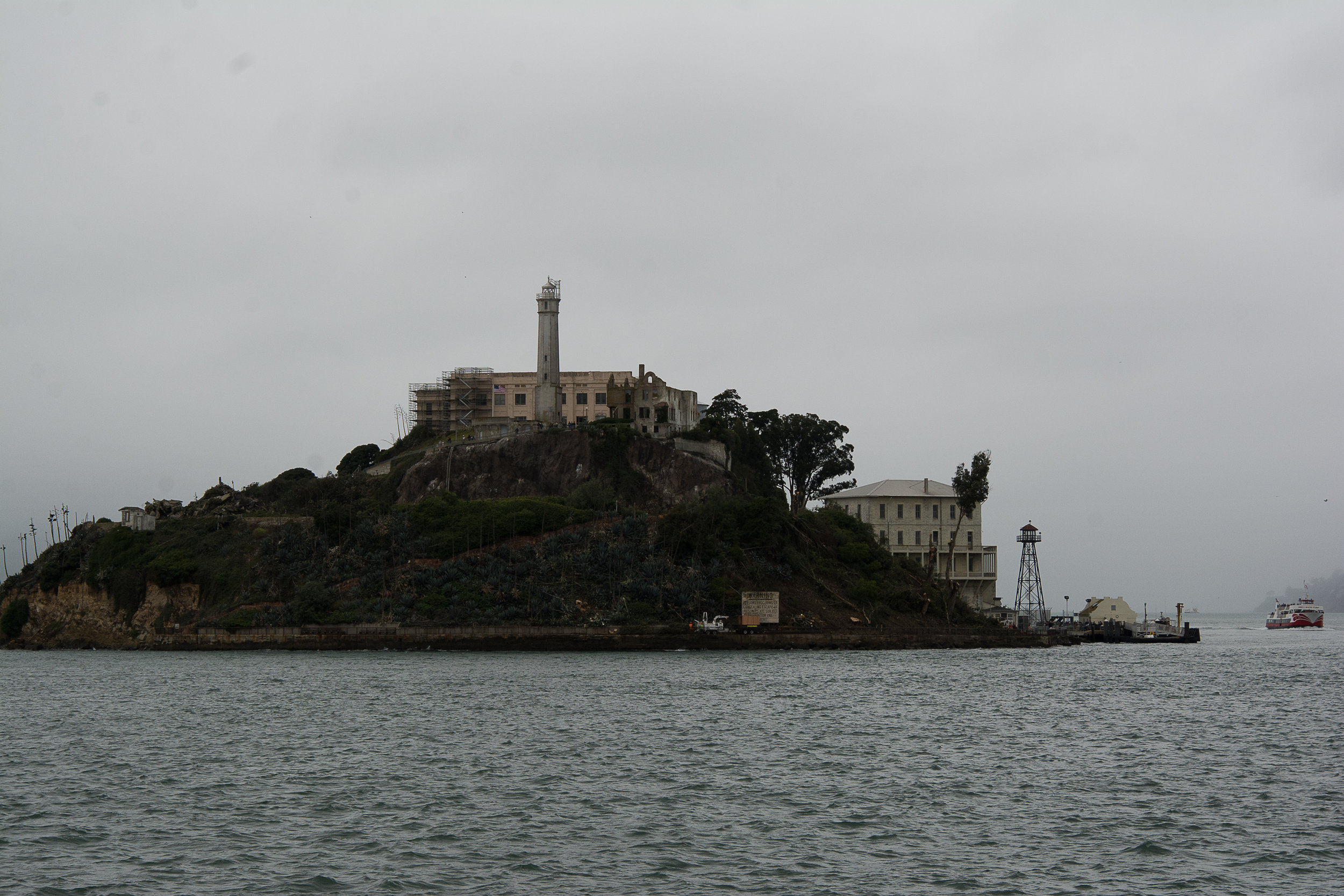 View from the Ferry of Alcatraz Island, 2016