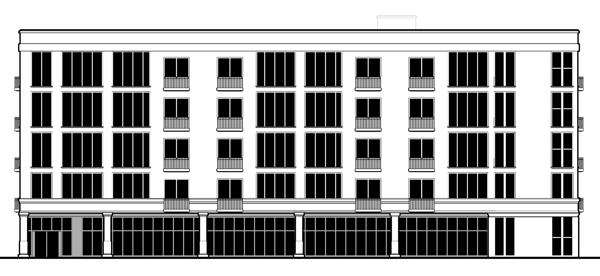 WOMEN'S DORMITORY - East Elevation