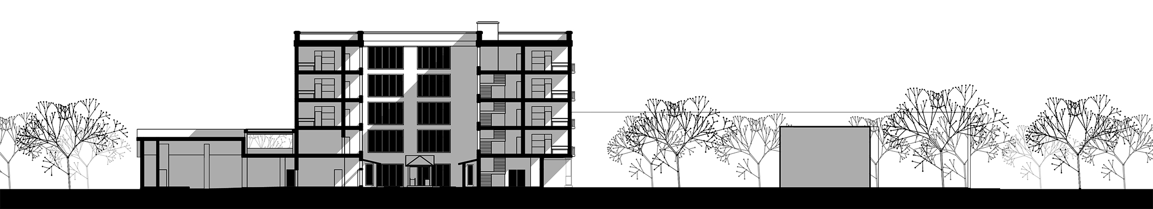 WOMEN'S DORMITORY - Site Section