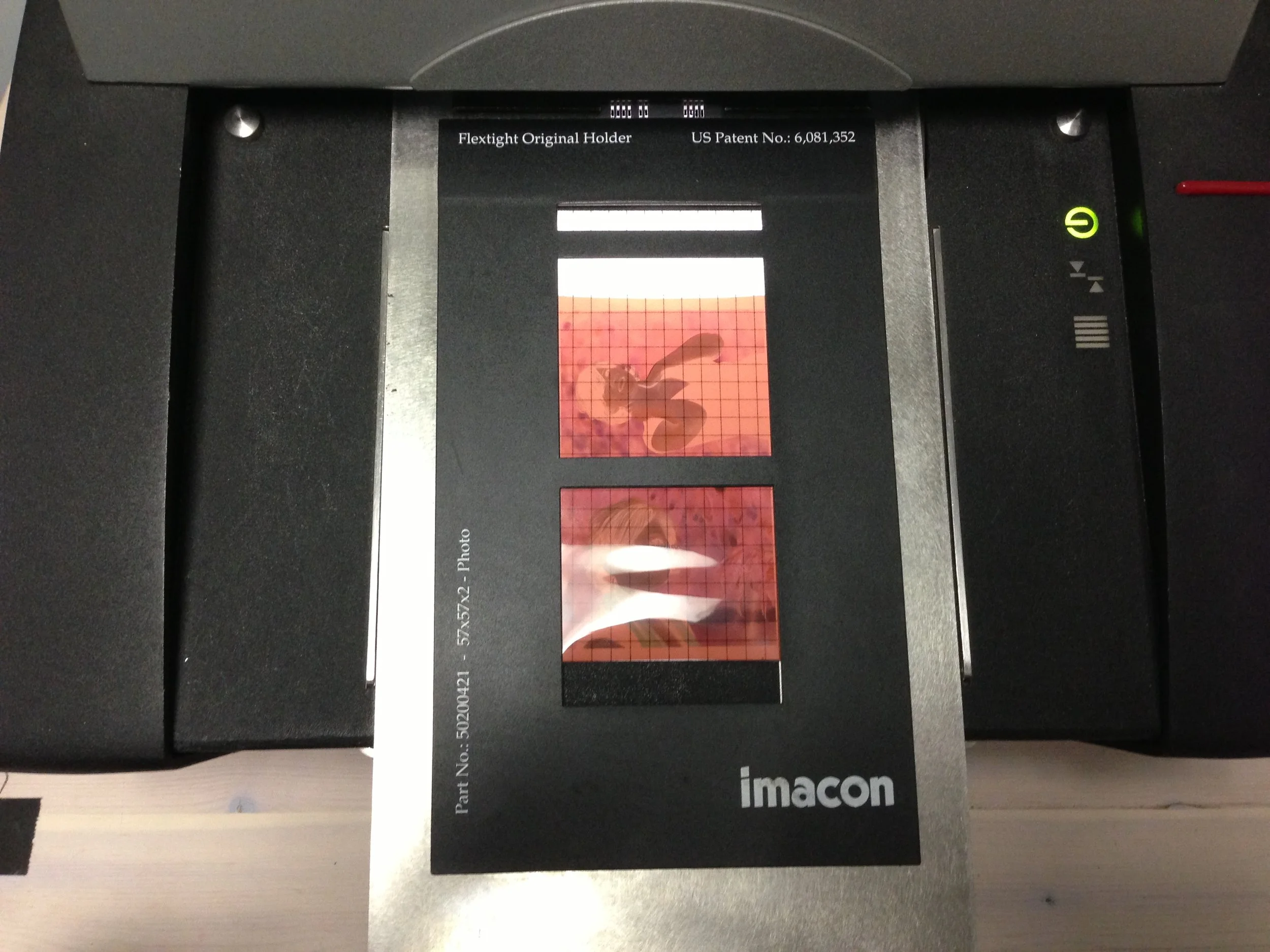 Shooting film at a school with processing and scanning equipment means free use of super-expensive scanners—like this Imacon. Slow, but stunning quality.