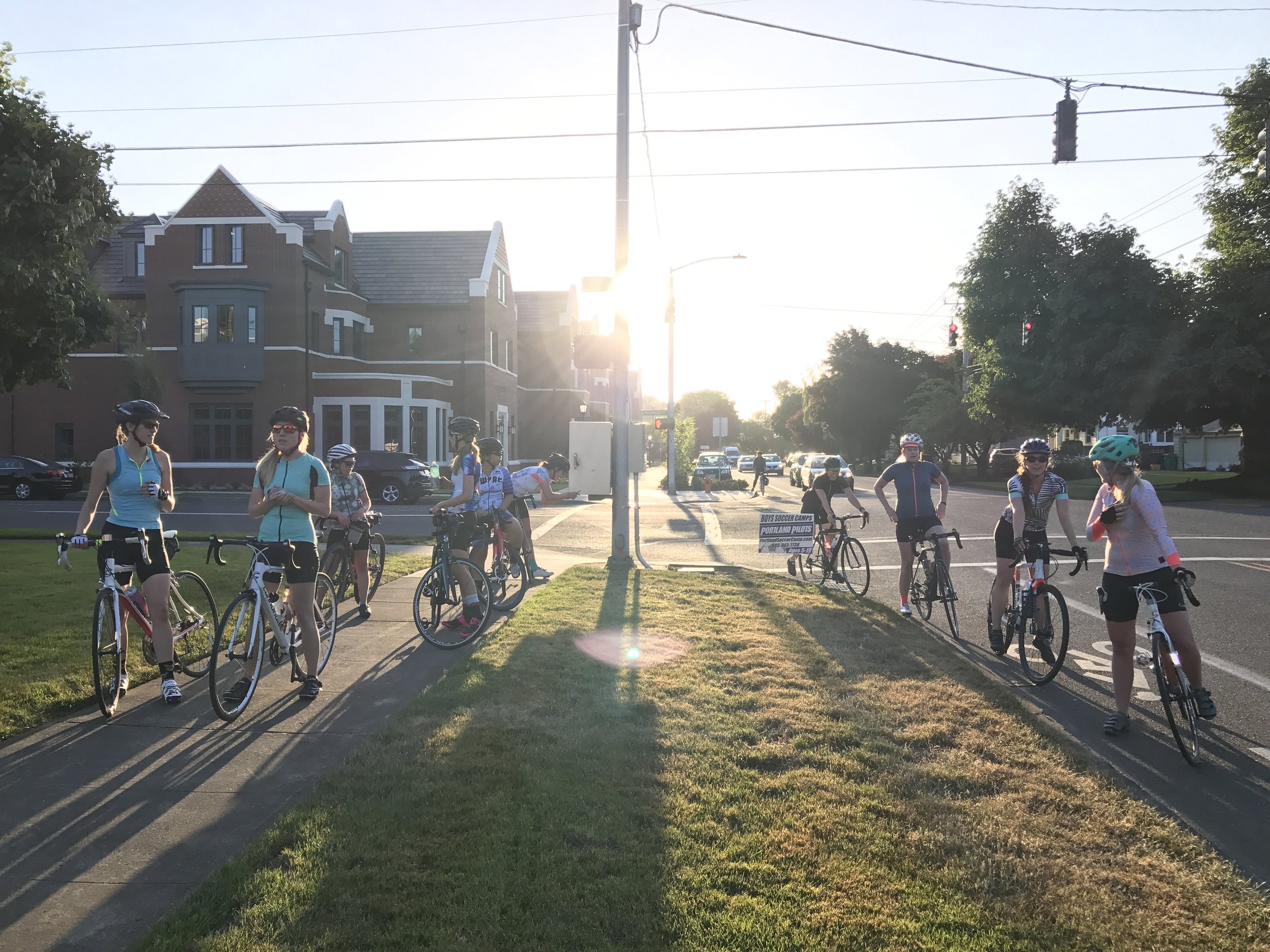 I started to attend more group rides as my confidence and fitness (slowly) improved. This included participating in Machines For Freedom’s first Portland group ride. It was one of the first times I felt comfortable on a ride composed solely of cisgender women. I also got hella dropped by a few of those ladies.