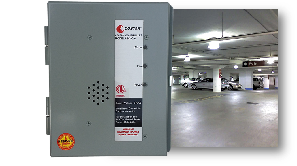 ETL Certified COStar 24VC e Carbon Monoxide Ventilation Controller Sensor