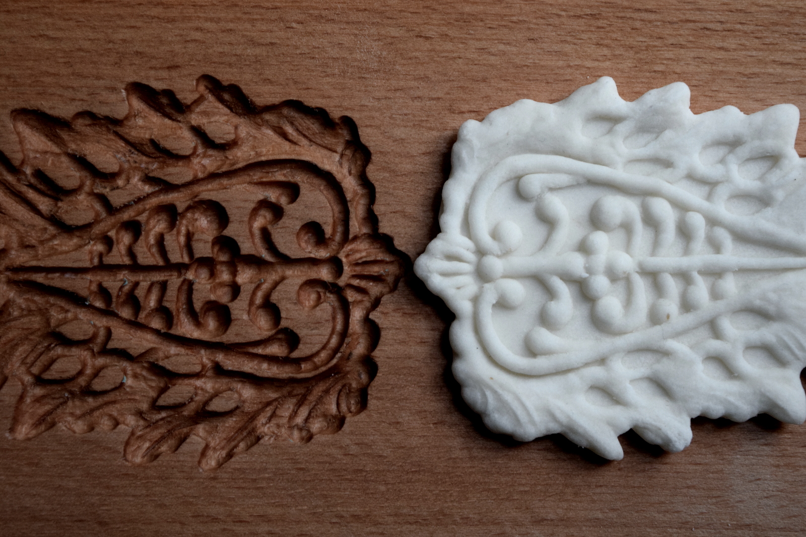 One of the 15 th century style confectionary molds and castings used in the work – Photo: Tasha Marks