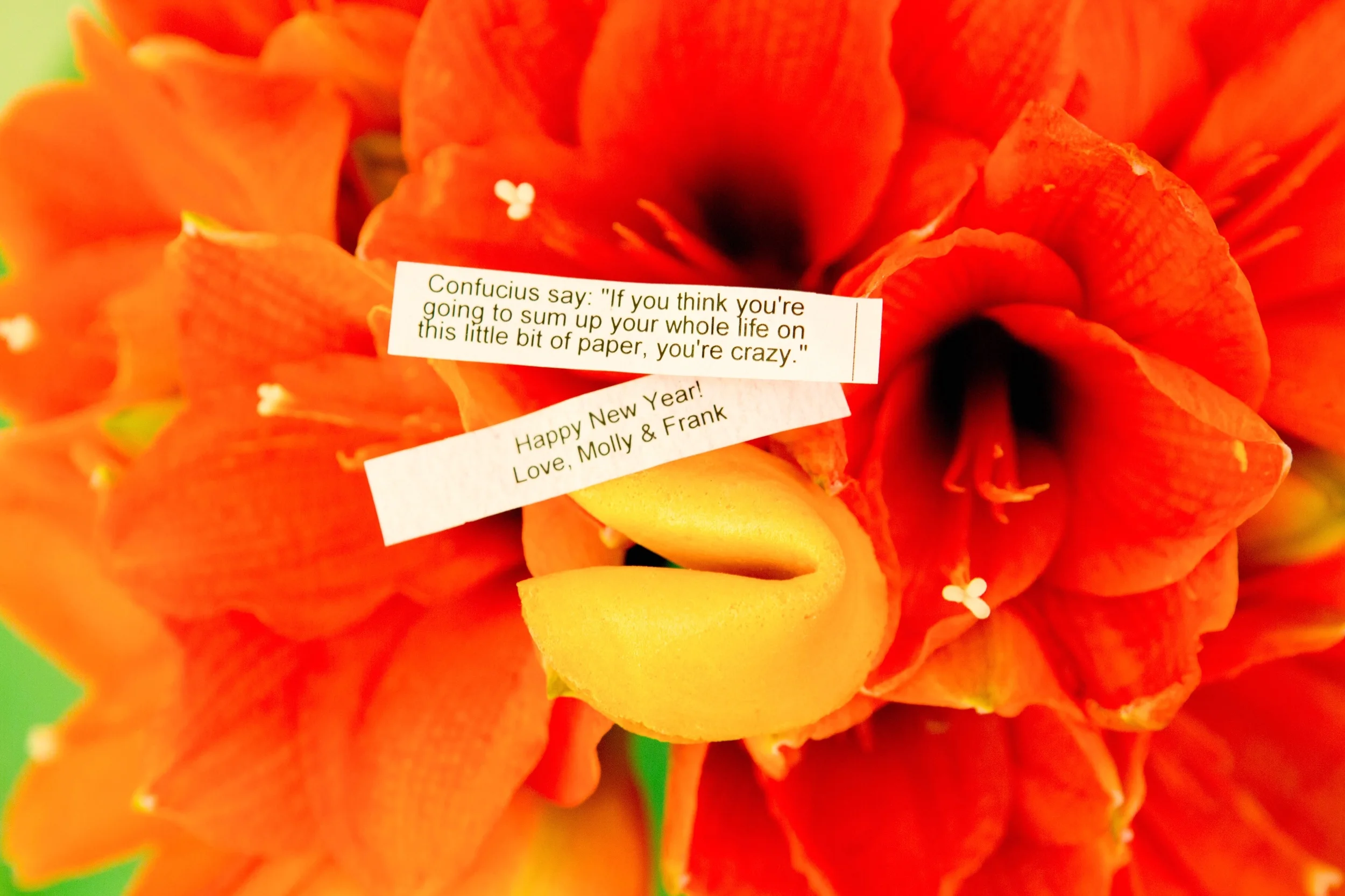 How's that for a fortune cookie?
