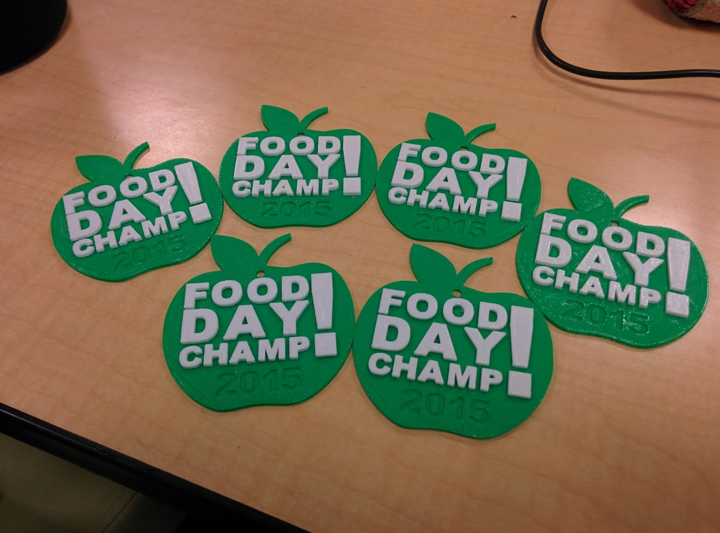 3D Printed Medals for Food Day 2015