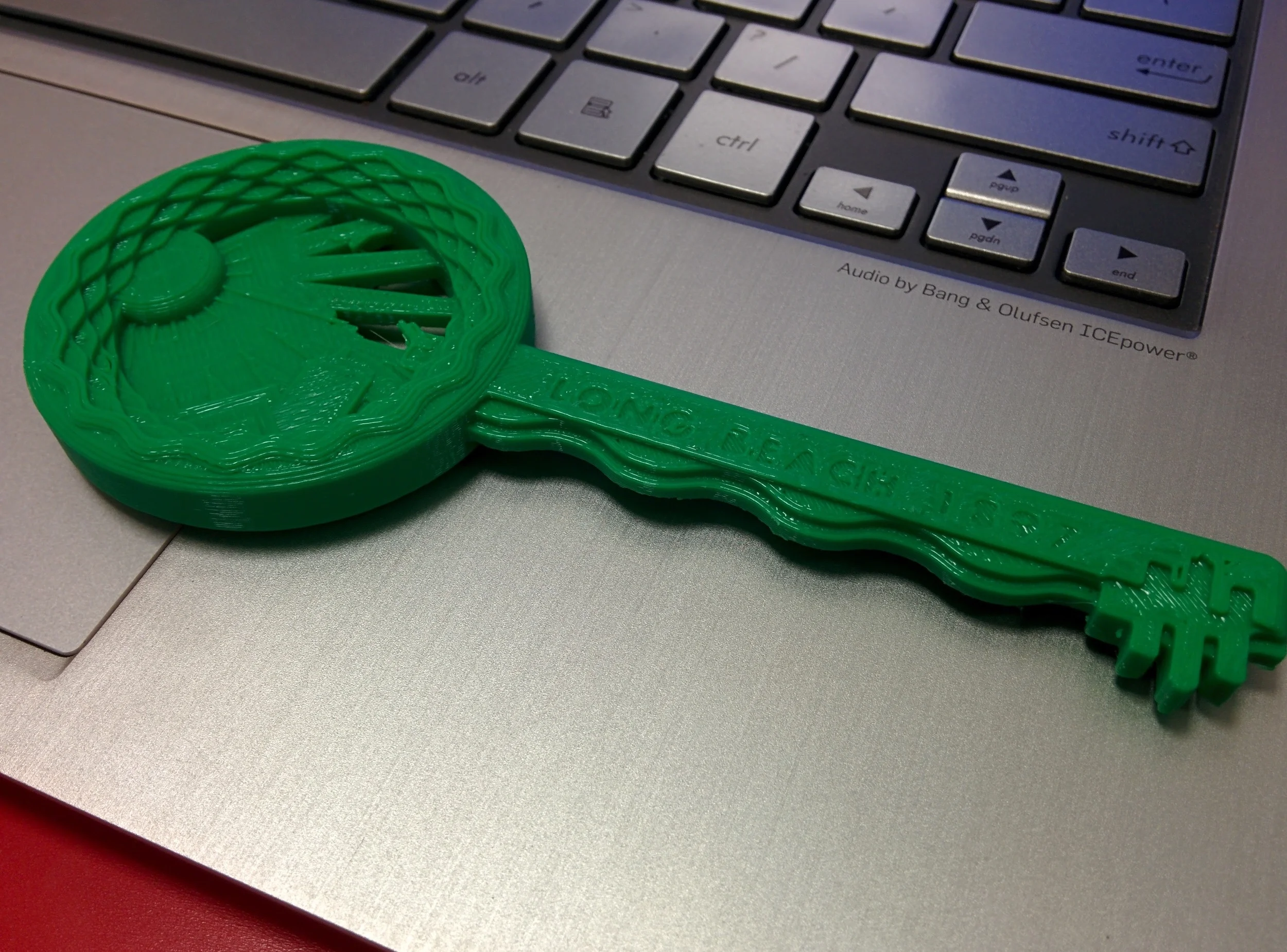Prototype 3D-Printed Key to the City Long Beach 2015