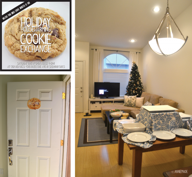 anniemade Cookie Exchange Housewarming Party and Custom Invite