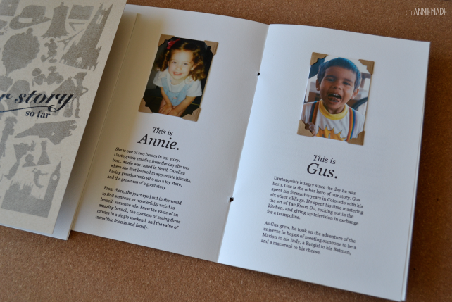 anniemade custom wedding invitations - Our Story Thus Far