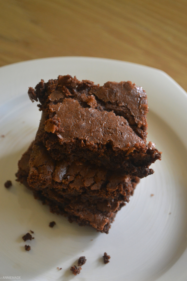 anniemade // Best Ever Gluten-Free Deep Dish Brownies, adapted from a Hershey's Recipe