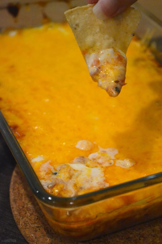 anniemade // Deliciously Easy Mexican Bean Dip - Perfect for Potlucks and Gluten-Free