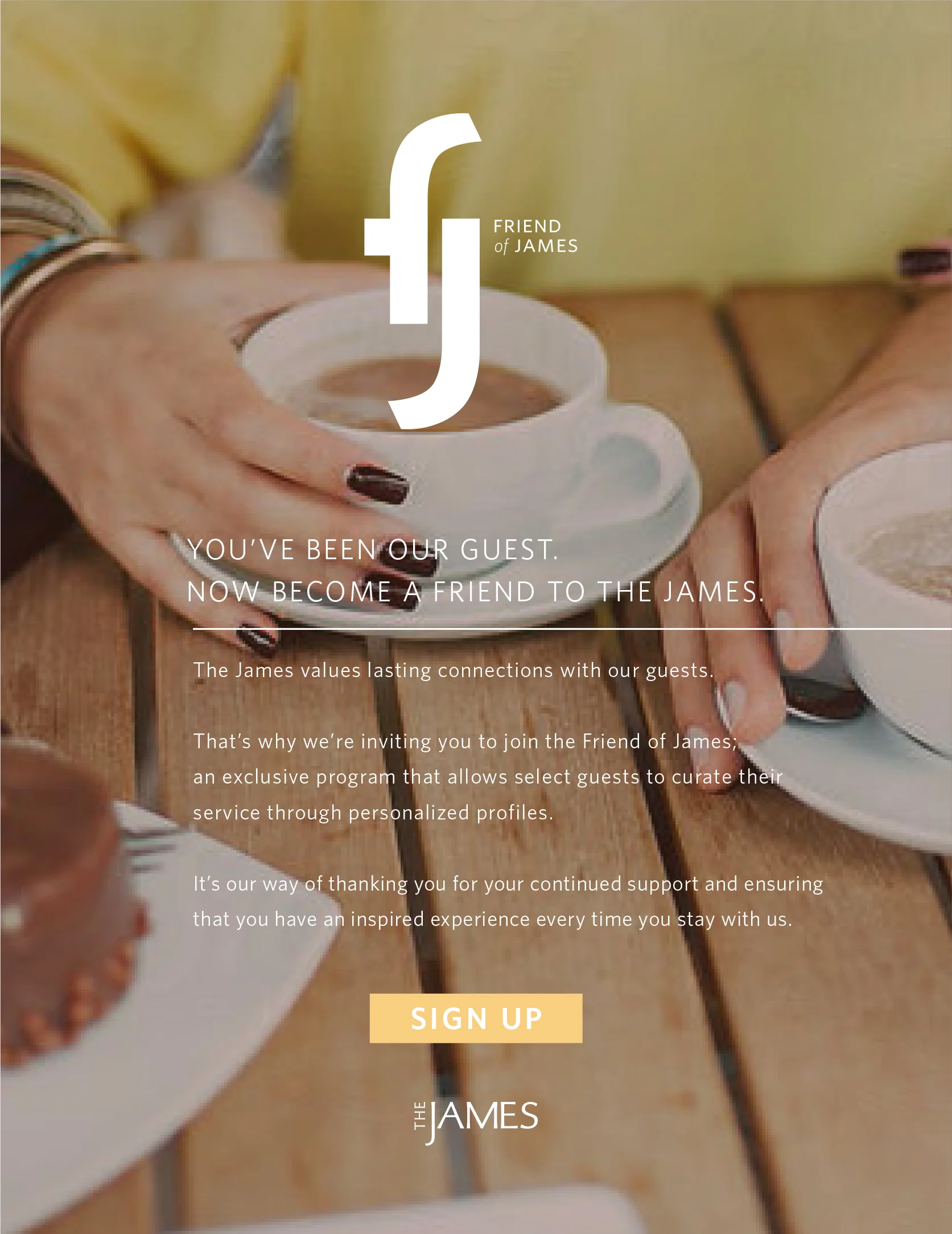 Friend of James Program Logo Development + Eblast