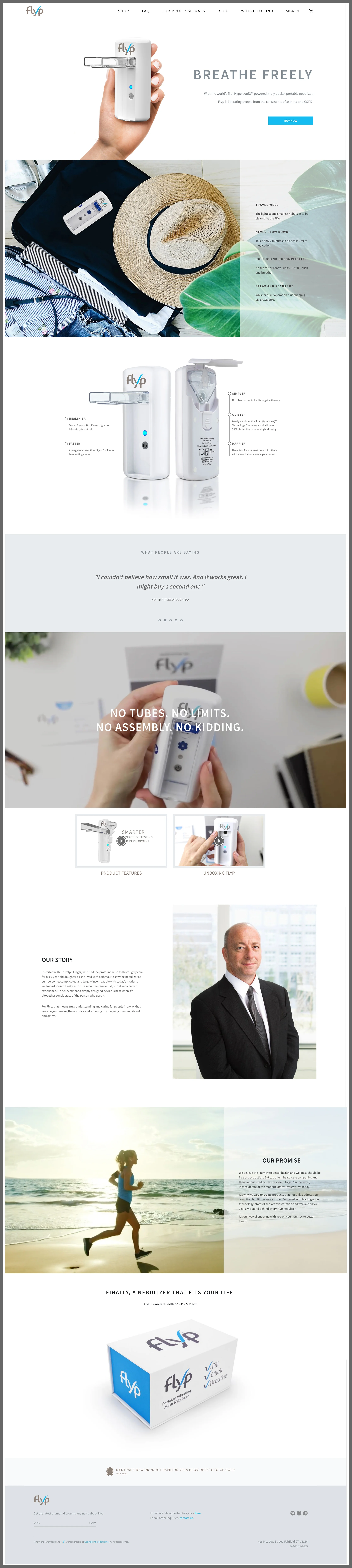 WEBSITE DESIGN  -  FLYPNEBULIZER.COM
