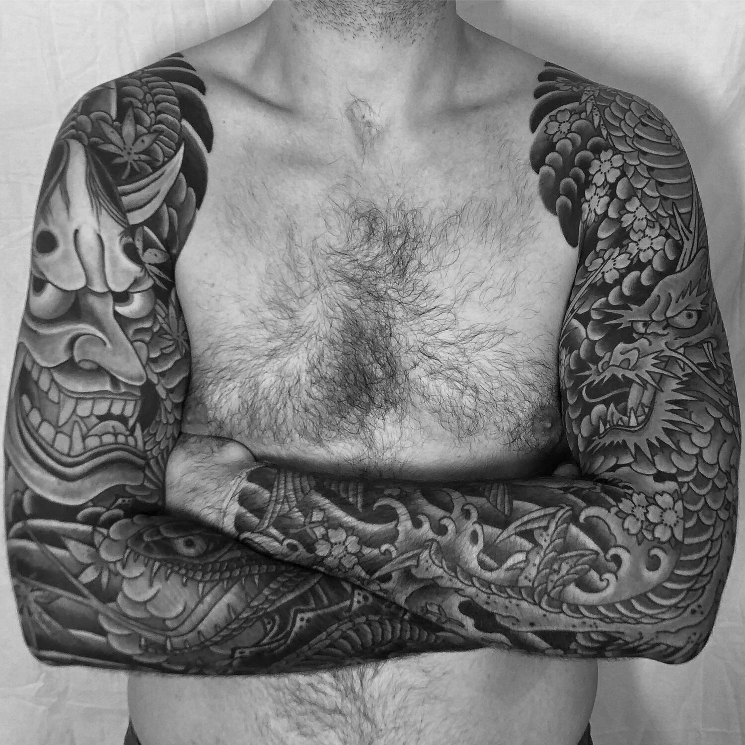 “I got my first ever tattoo from Fran. It was a full arm piece. To jump straight in to a large piece without ever getting a tattoo before can be scary. From the consultation to the first appointment to the last appointment, Fran was awesome. He is