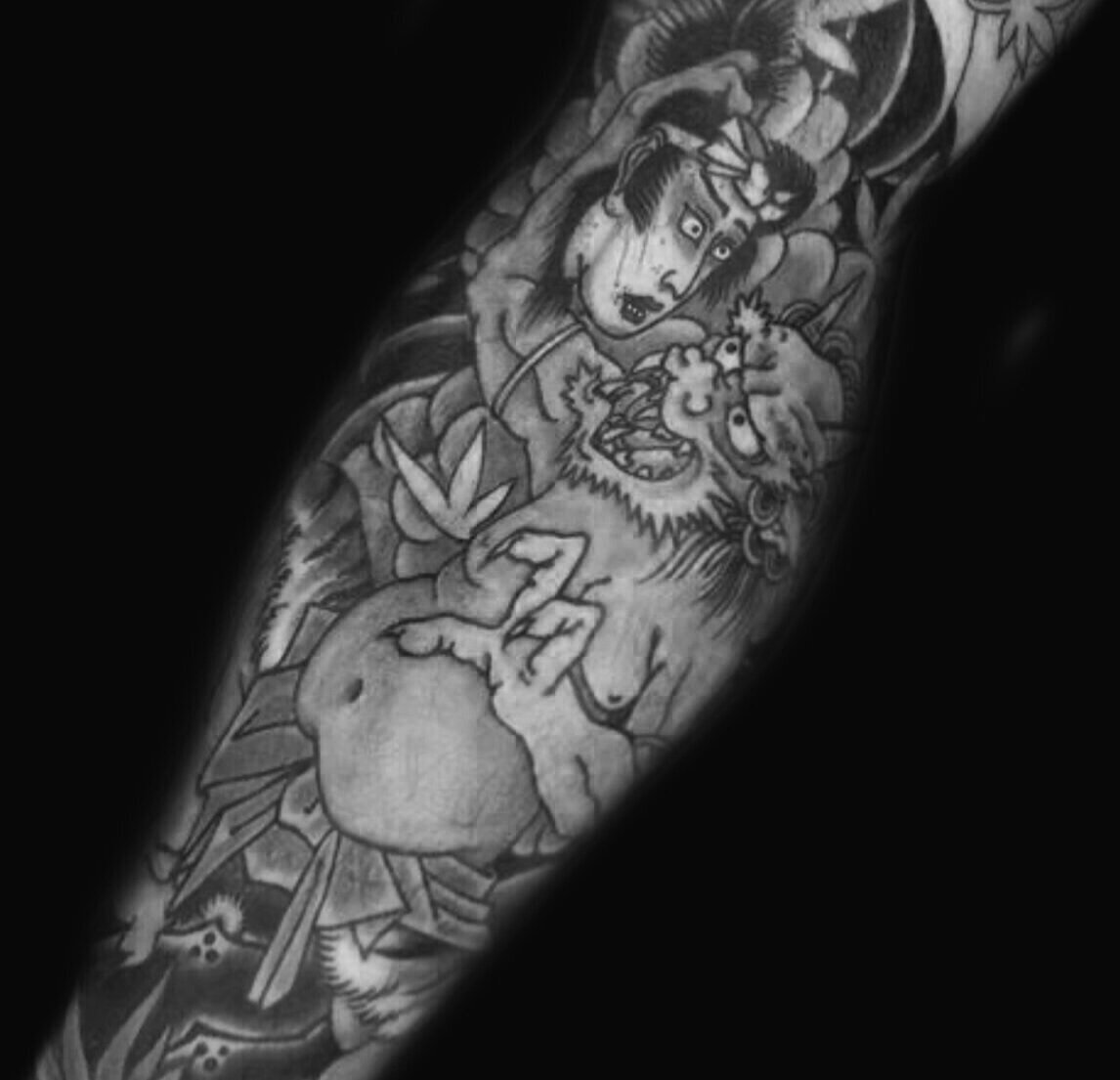 “Fran Massino is the go to guy in the Baltimore Area for Japanese and Asian artwork. He is the authority in the subject matter and knows the tradition, history, and rules. He’s a pleasure to talk to during the tattooing process and his shop is met