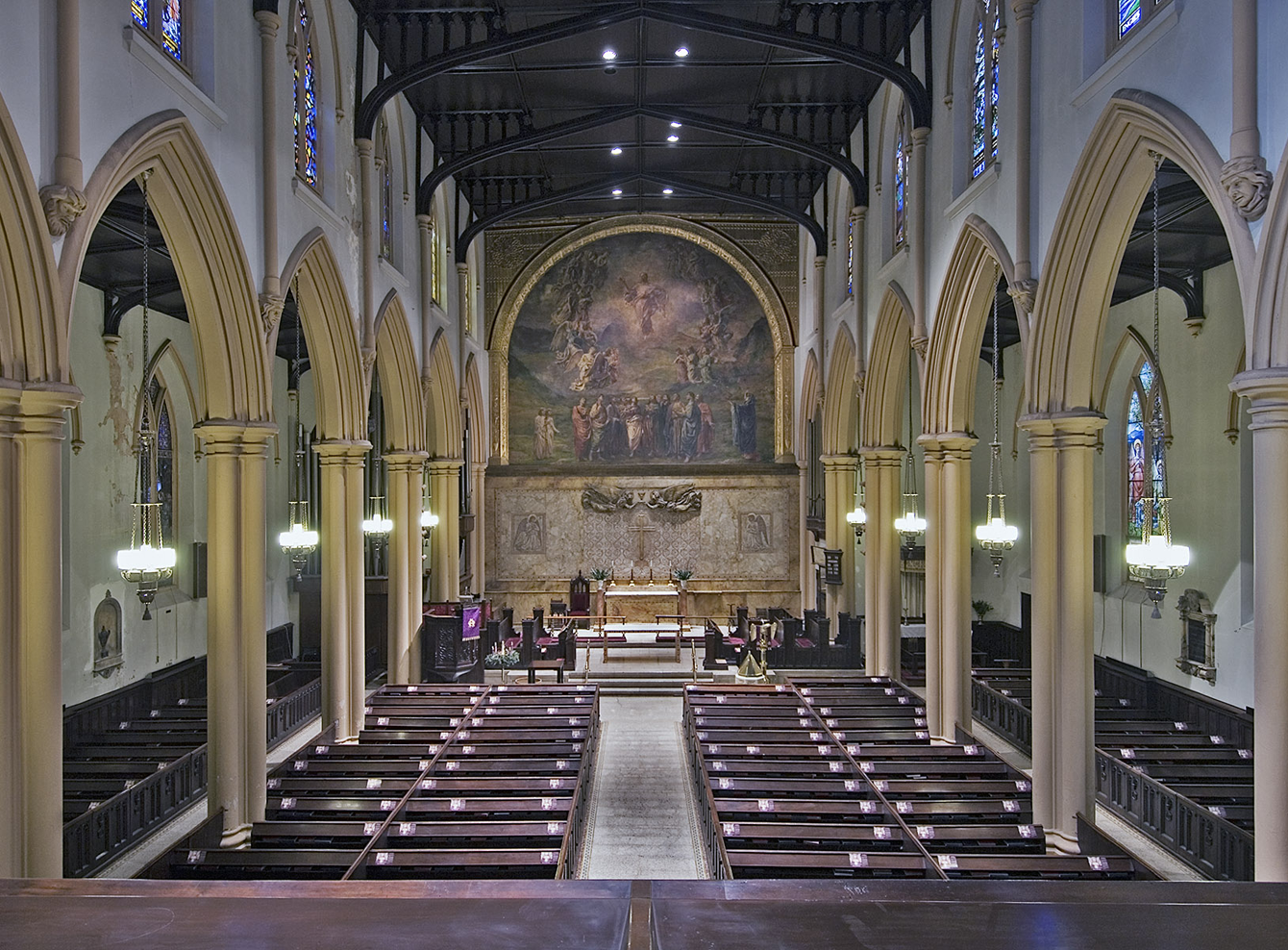 chancel before restoration