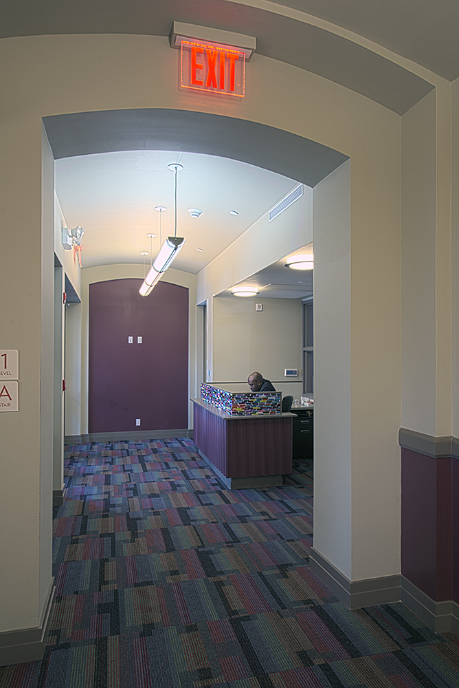 entry hallway and guard station