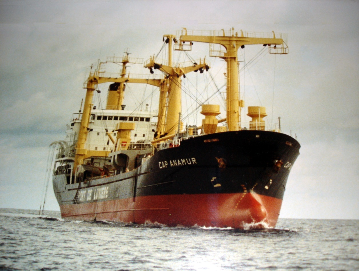  The Cap Anamur I anchored off Vietnamese shore. 