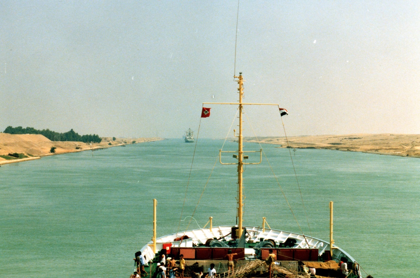  The CA II &nbsp;entering the Suez Canal on its way to Hamburg. 