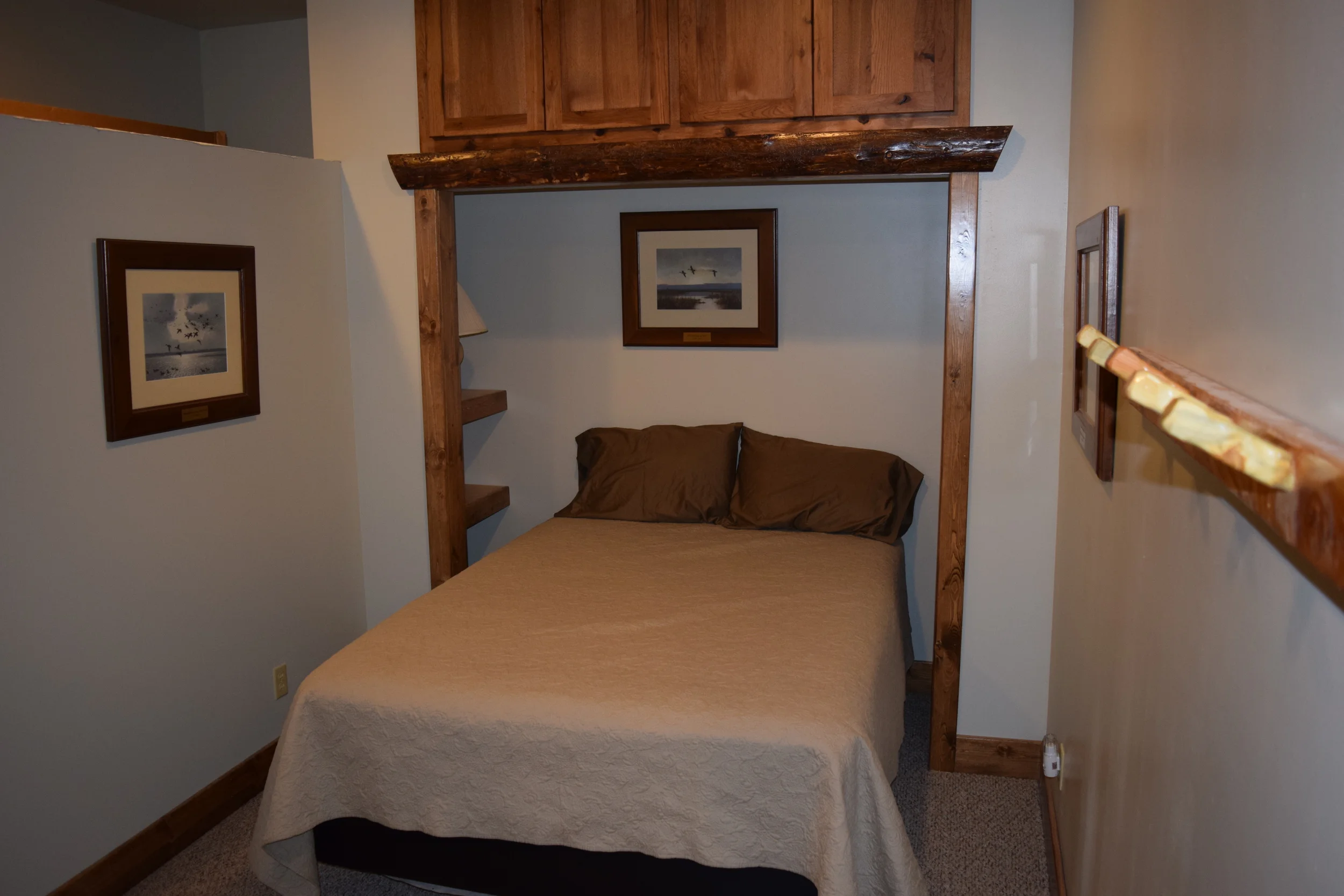 One of two upstairs bedrooms.