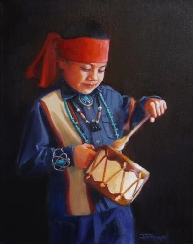 Navajo Drummer