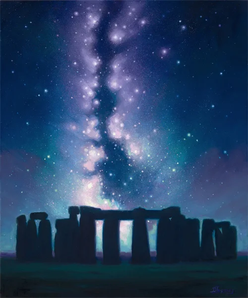 Milky Way over Stonehenge