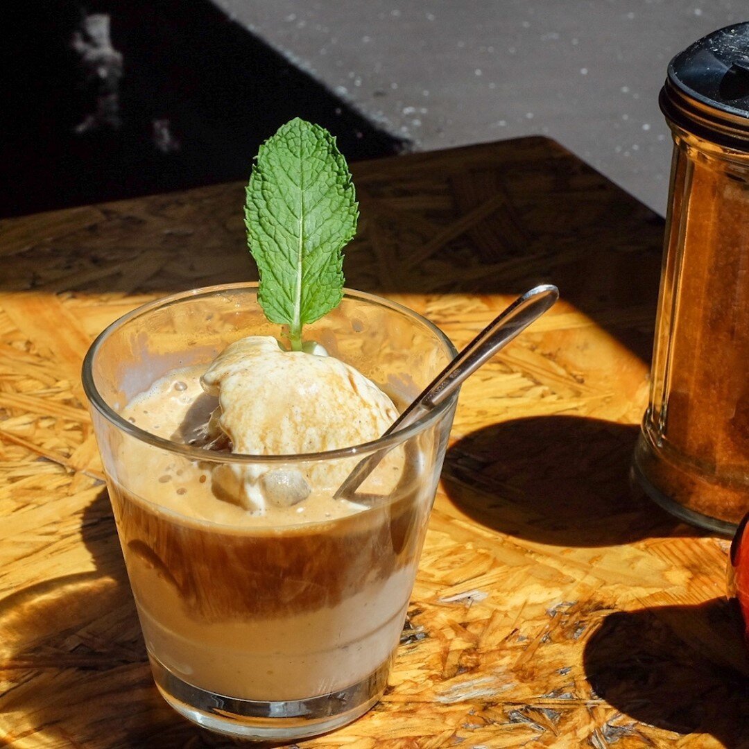 Gonna be a scorcher today. Cool it down with a FOREVER AFFOGATO. Who says ice cream isn't for breakfast?