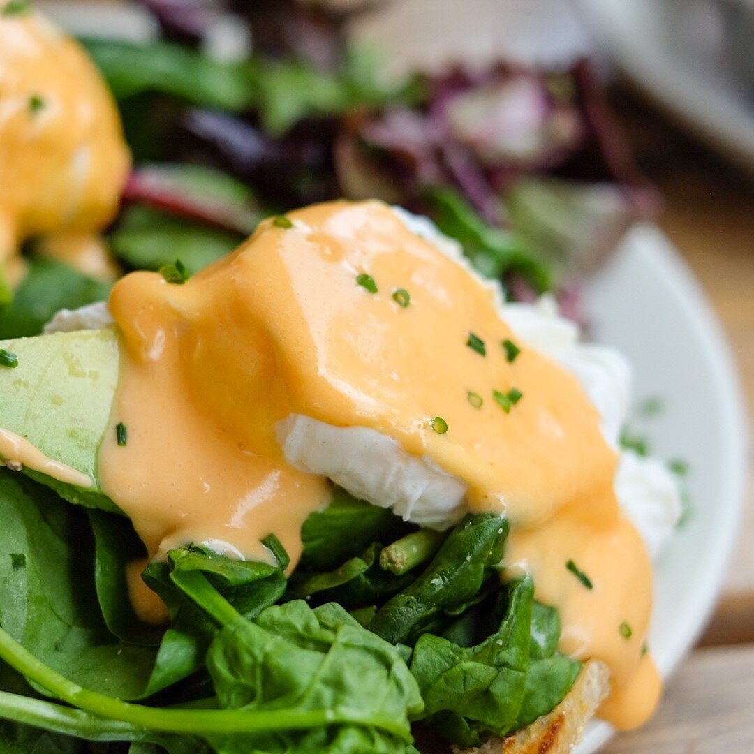 Veggie lovers, take note. We've got an Veggie Eggs benny with your name on it. Brunch is 12-4pm.