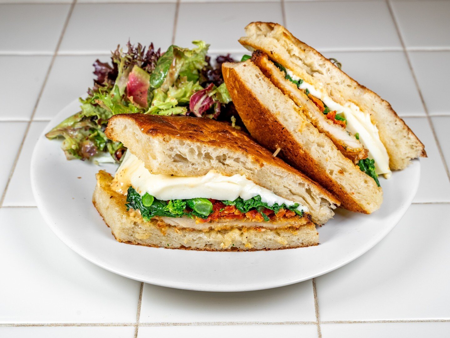 CHICKEN CUTLET:⁠
Breaded chicken cutlet, broccoli rabe, sun dried tomato, fresh mozzarella, pecorino, Carter Sauce aioli, pressed on house focaccia⁠
-⁠
-⁠
🔗cafelifthaddonfield.com to place a takeout / delivery order⁠
⁠
&bull;  Breakfast/ Lunch/ Brun