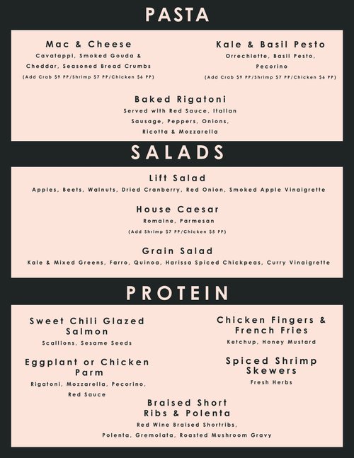 Cafe Lift Haddonfield — 13th Street Kitchens