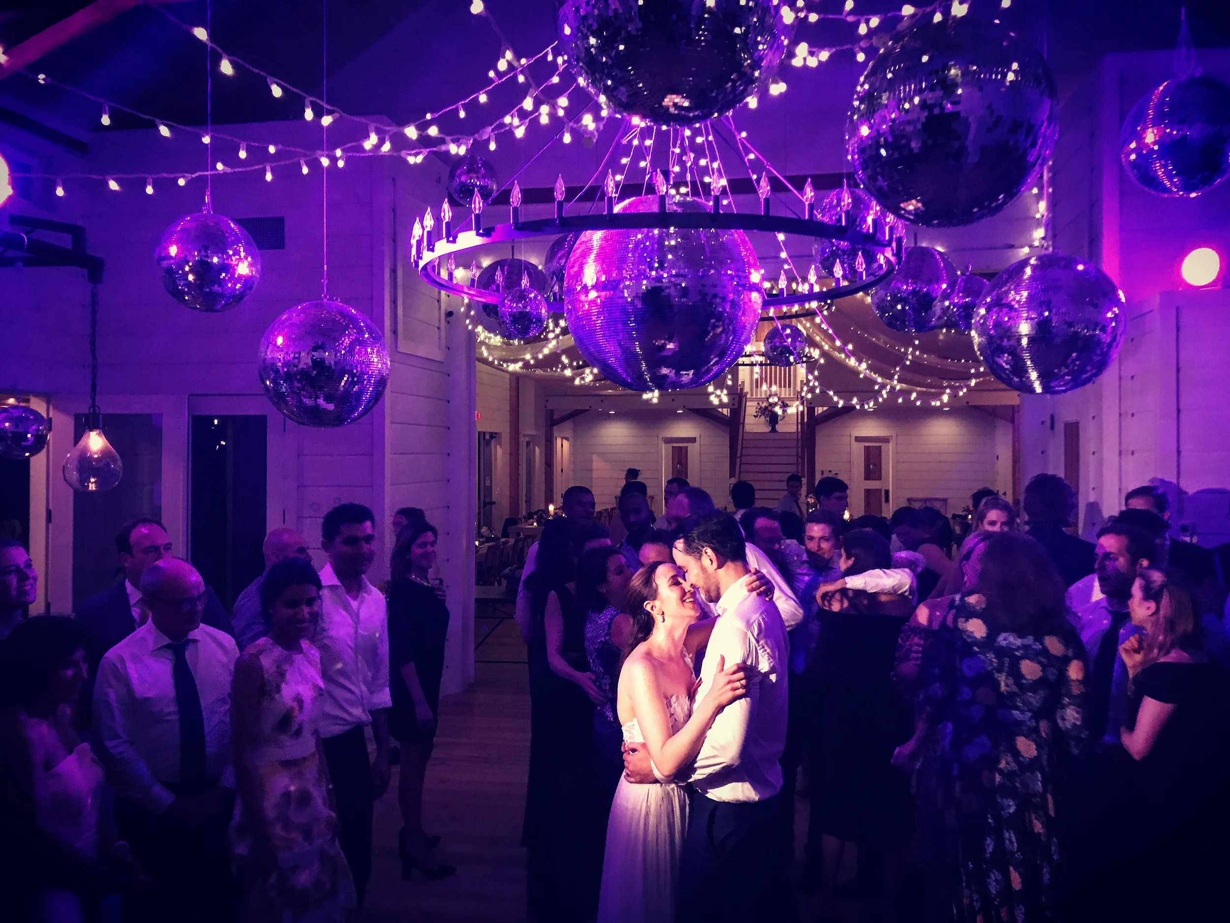 With Wood Floors throughout the entire venue and a wide open floor plan, there is always plenty of room for dancing the night away at The Barn at Smugglers' Notch. Image: Steve DePalma iPhone