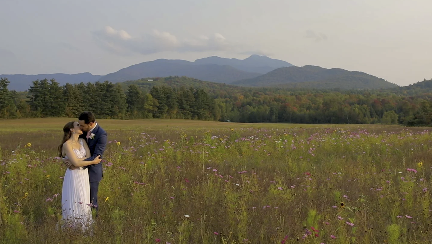 Our stunning landscape and venue are the perfect location for your Wedding Celebration! Our NYC couple K + V enjoyed a perfect day for their Stowe Wedding full of foliage and wildflowers.
