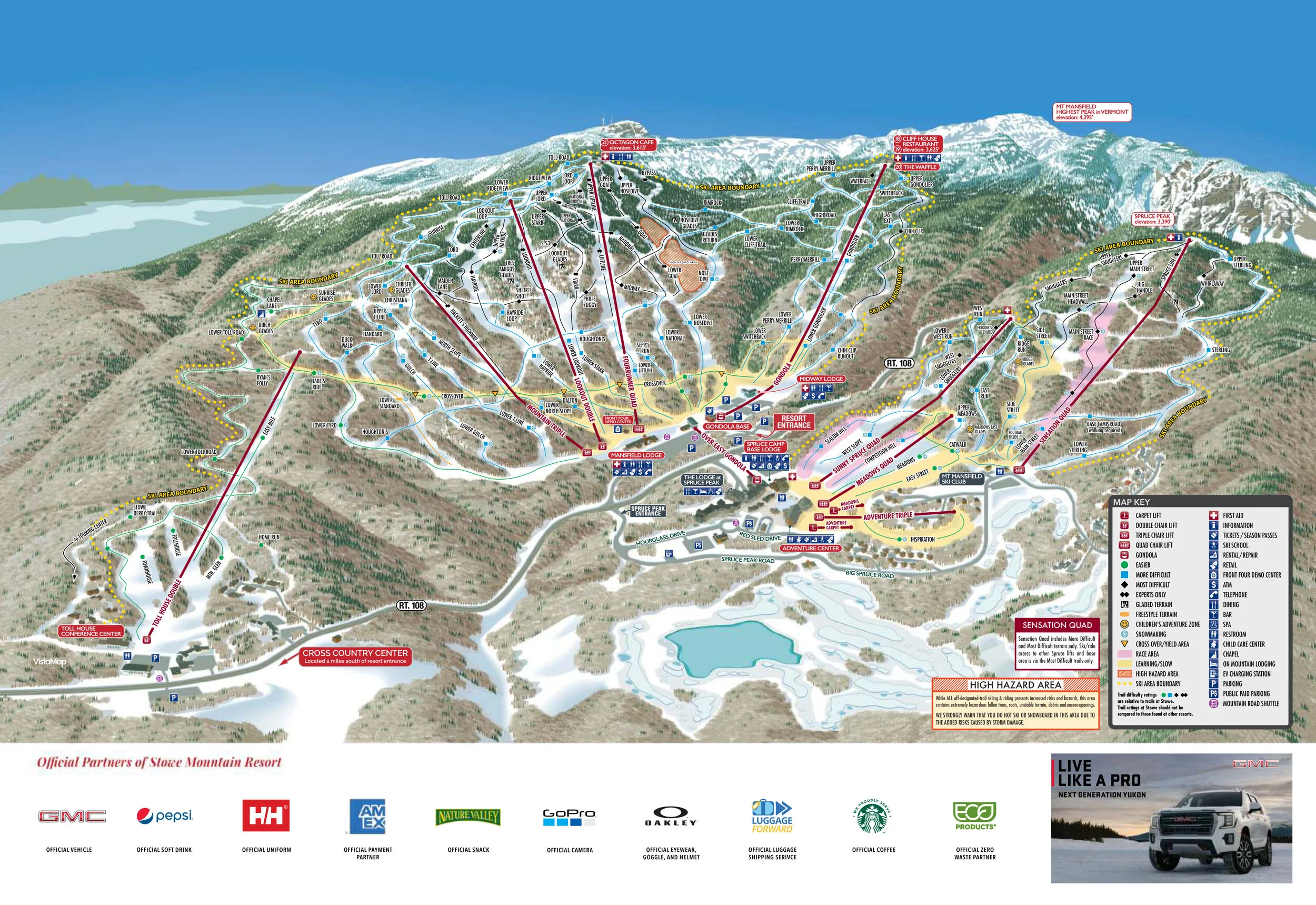Smugglers Notch Ski Map Stowe Trail Map — Stowe Wedding Venue, Vermont Wedding Venue & Events At  The Barn At Smugglers' Notch