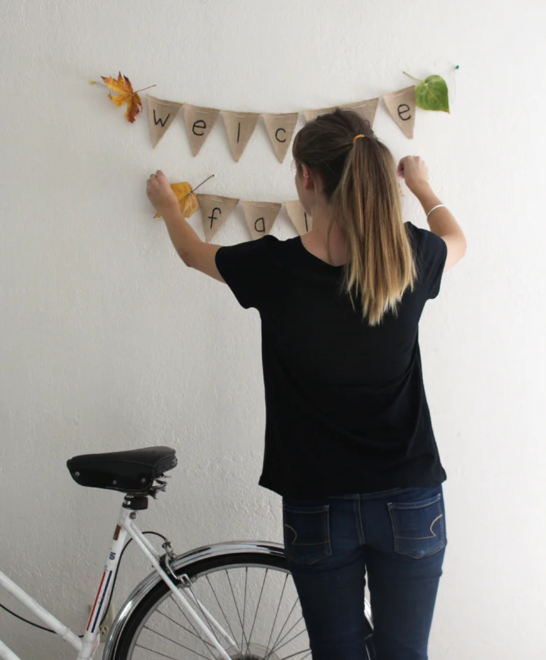 DIY Burlap Banner
