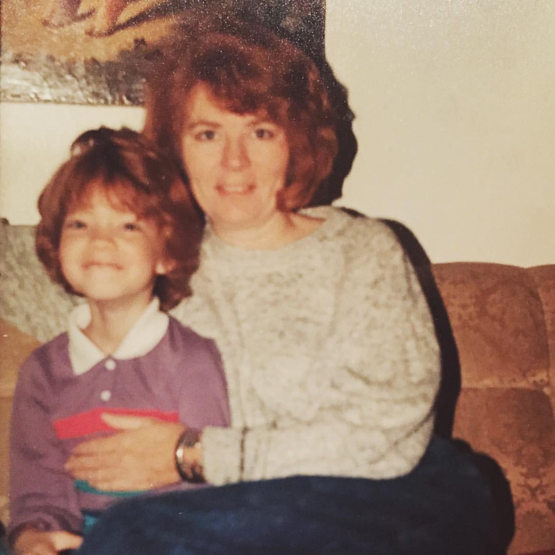 At age 6, so proud to be matching my mama. 