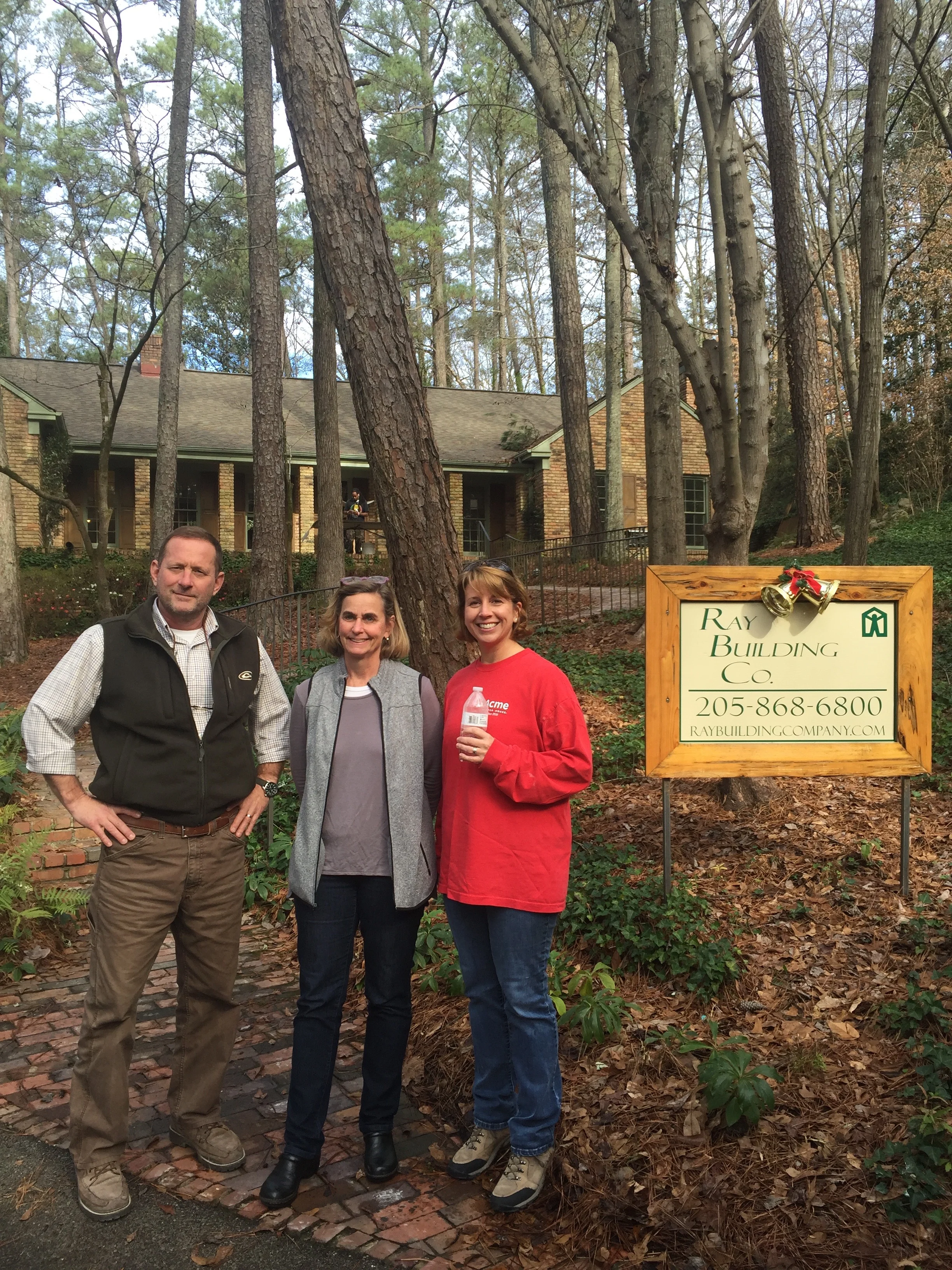 Steve Ray (Builder), Tricia Abele (Office Manager, RBC), and Harriet Cochrane (Owner/Designer)