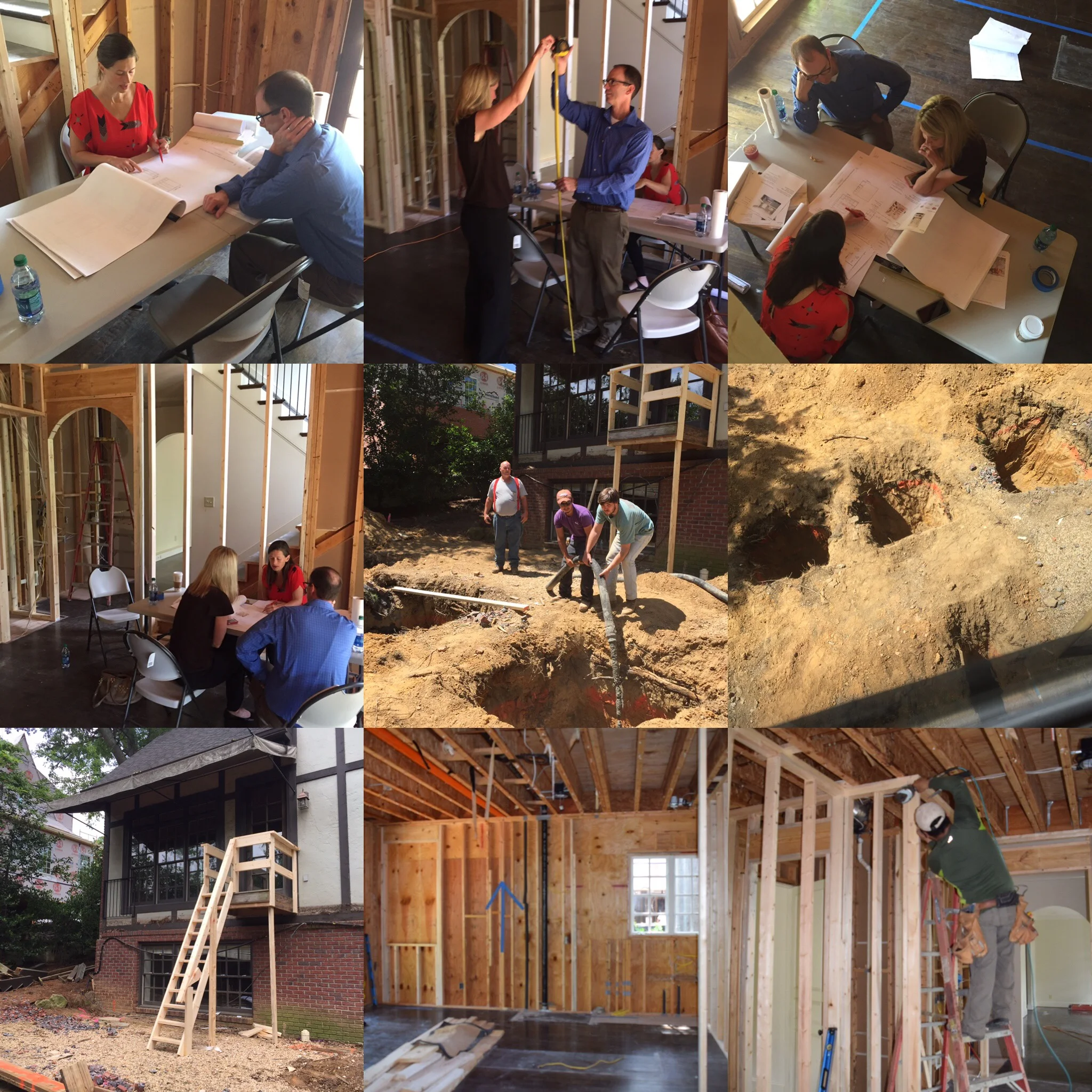 Architect Sissy Austin with owner's working through a myriad of design details.