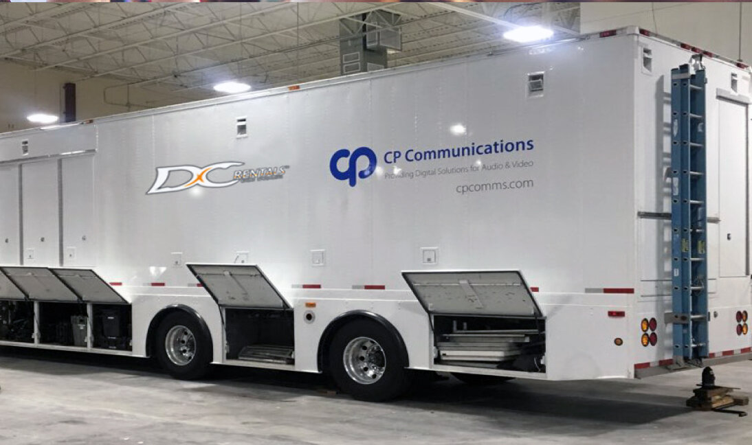 53’ RF7 Event Production Trailer Broadcast capabilities 2 16 Channel Capacity Plus/Connect Plus Trunking Systems Battery Back Up Cradlepoint/Wifi (Verizon/AT&T) CCTV Capable Satellite Capabilities Air Conditioned/Heating Read More Here