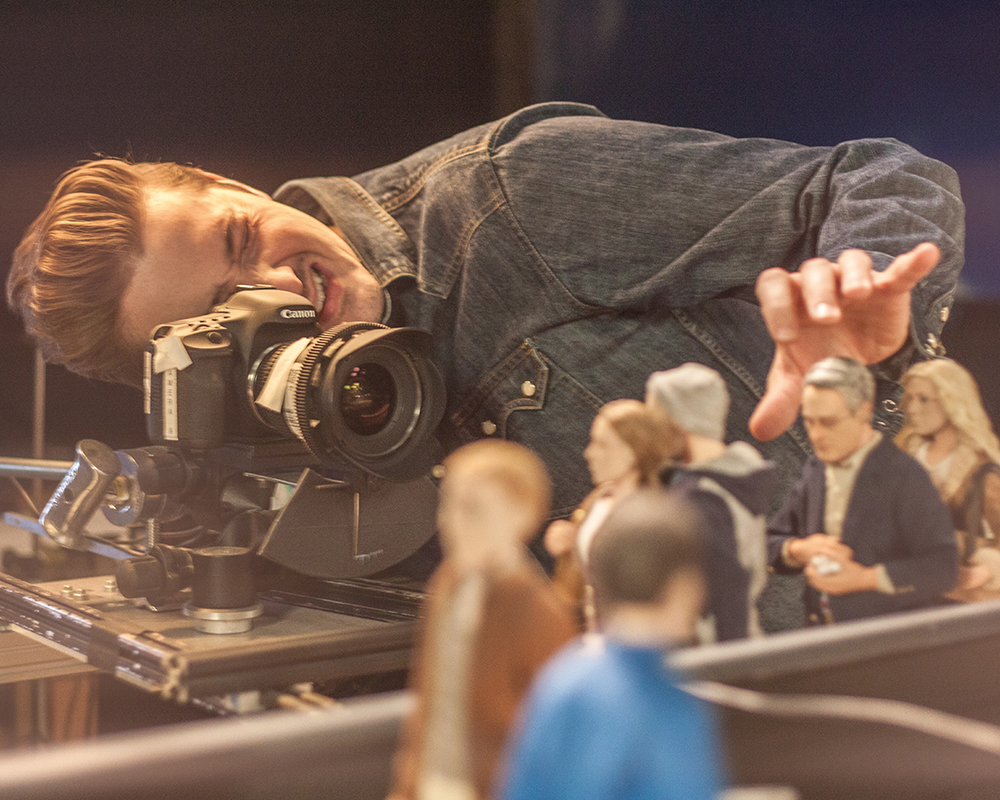 Master animator Duke Johnson makes another minuscule adjustment to protagonist Michael Stone.
