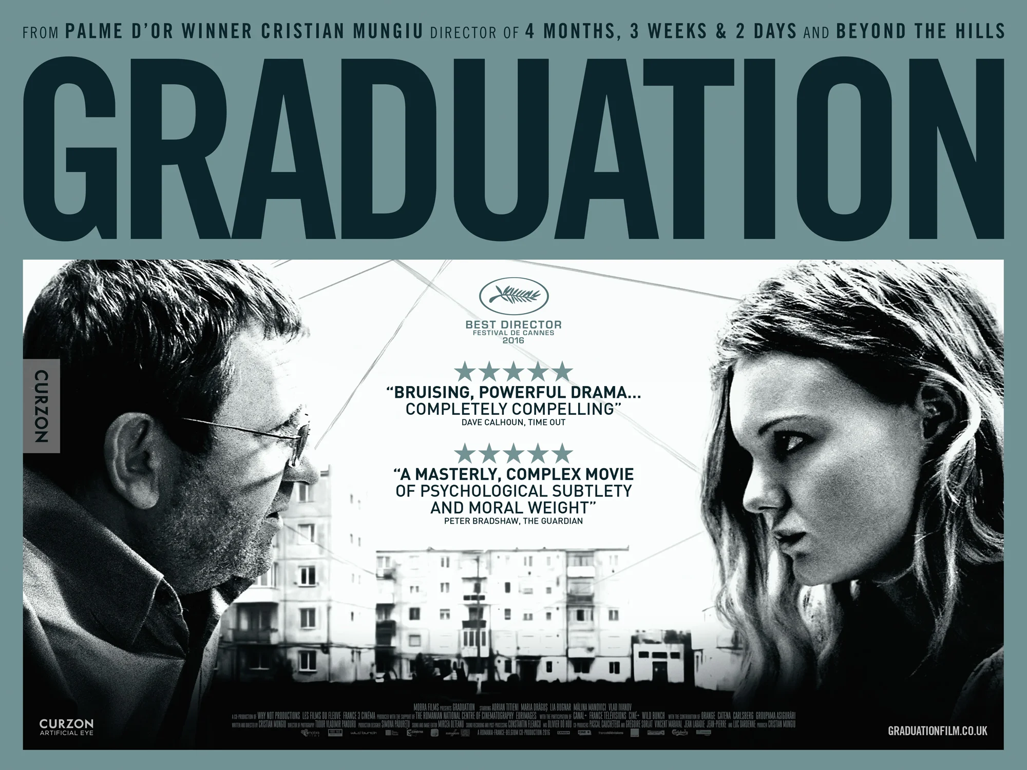 The official UK poster for Graduation - Curzon Artificial Eye