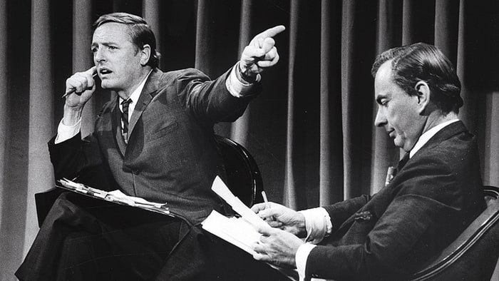 Gore Vidal and William F. Buckley Jr in ‘Best of Enemies’.