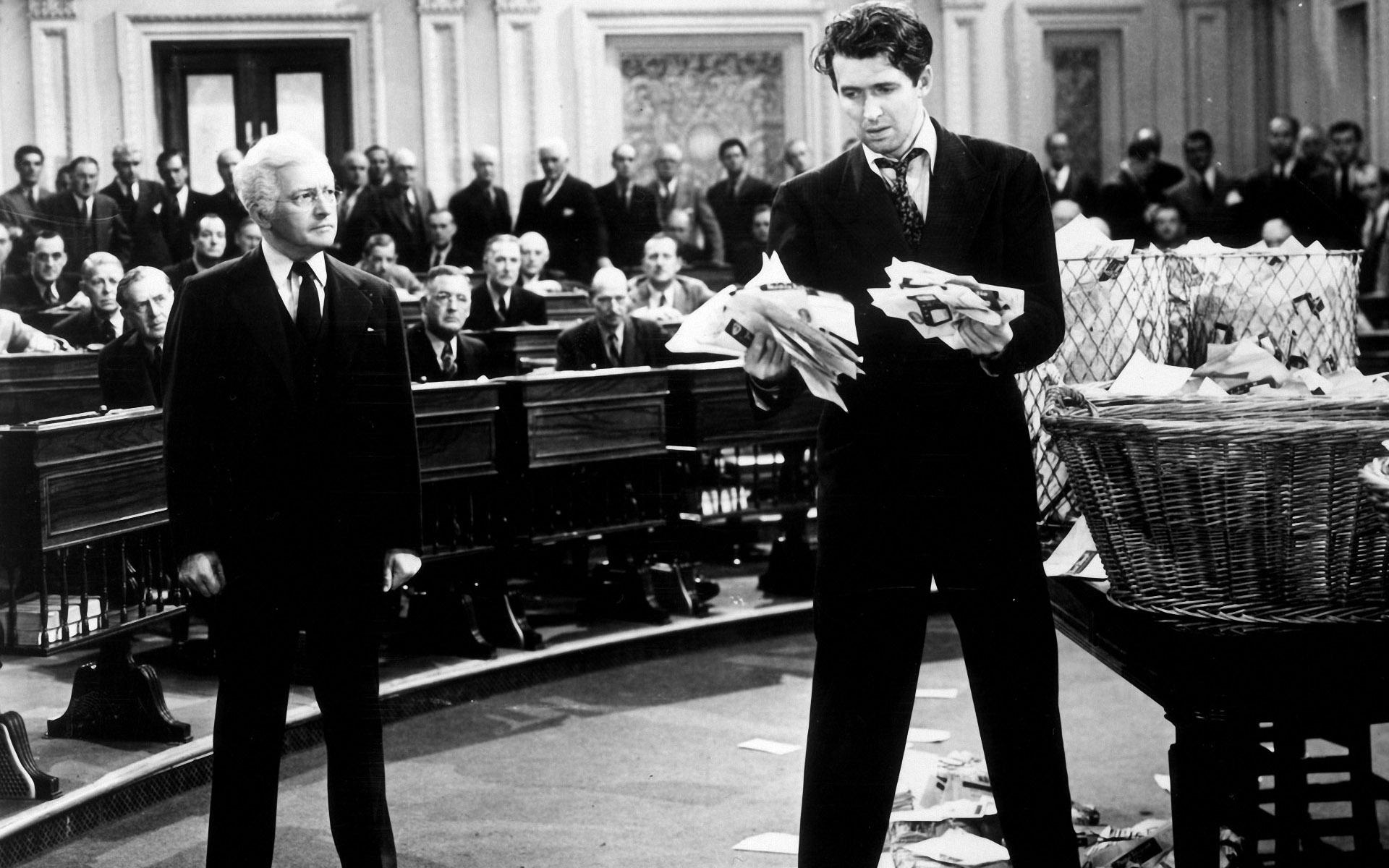 James Stewart on the Senate floor in 'Mr. Smith Goes to Washington'