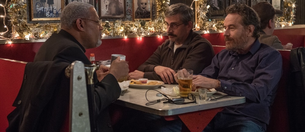 Laurence Fishburne, Steve Carell and Bryan Cranston in Last Flag Flying